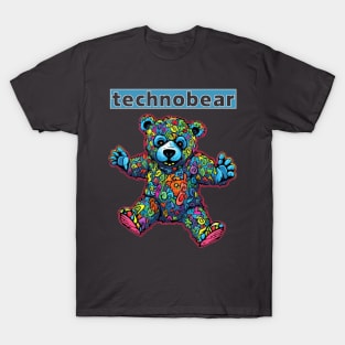 Teddy Bear Cool Techno Dancing Zombie Teddy Bear T-Shirt